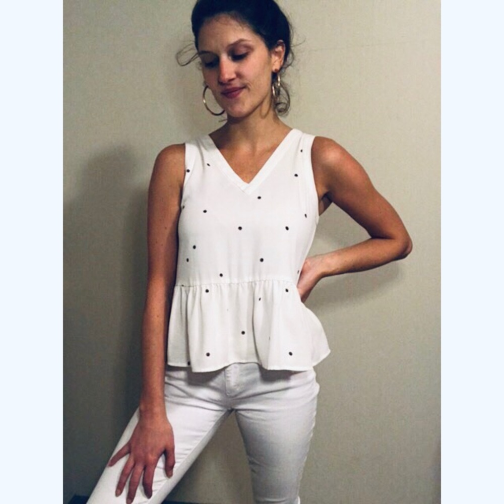 Loft Peplum flowy top.